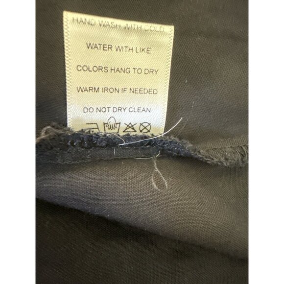 Gibson Latimer Womens Embroidered Black Bohemian Floral Colorful Dress Sz M EUC - Picture 7 of 8